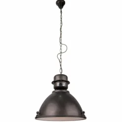 Suspension Brilliant Kiki Acier inoxydable, Noir, 1 lumière