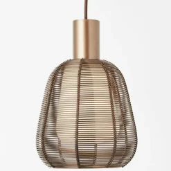 Suspension Brilliant Wallace Moka, 3 lumières