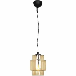 Suspension By Rydens Ebbot Noir, 1 lumière