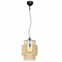 Suspension By Rydens Ebbot Noir, 1 lumière