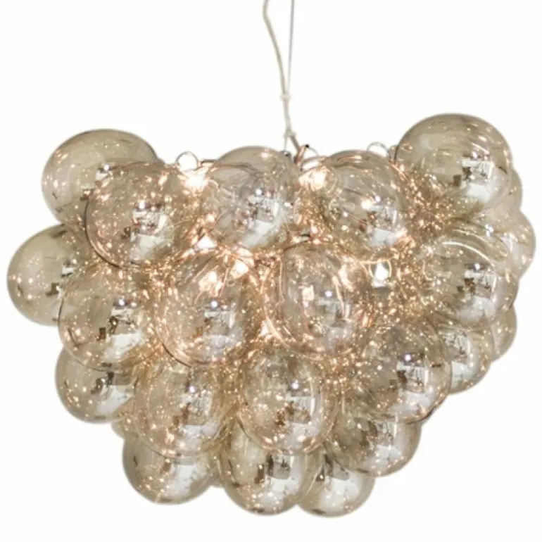 Suspension By Rydens Gross Ambre, 8 lumières
