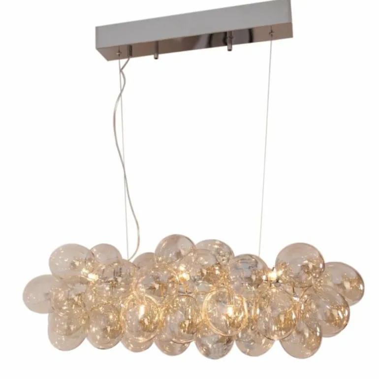 Suspension By Rydens Gross Ambre, 8 lumières