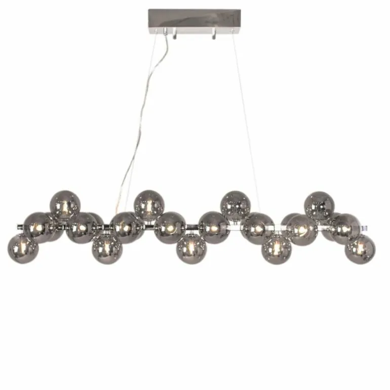 Suspension By Rydens Splendor Chrome, Gris, 25 lumières