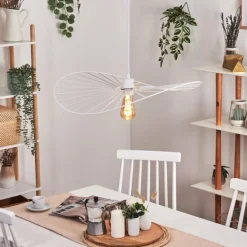 Suspension Cacor Blanc, 1 lumière