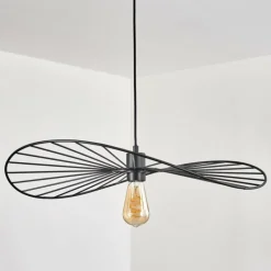 Suspension Cacor Noir, 1 lumière