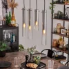 Suspension Caimitte Clair, Fumé, 4 lumières