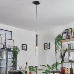 Suspension Caimitte Noir, 1 lumière