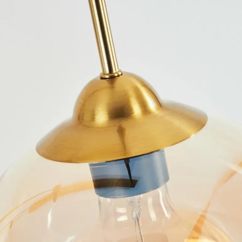Suspension Calapa Laiton, 4 lumières