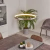 Suspension Calcium LED Nickel mat, 1 lumière