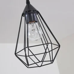 Suspension Cenova Noir, 1 lumière