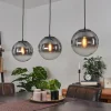 Suspension Cercado Noir, 3 lumières