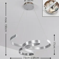 Suspension Chippewa LED Aluminium, 1 lumière