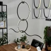 Suspension Chlak LED Noir, 3 lumières, Télécommandes