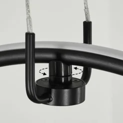 Suspension Chlak LED Noir, 3 lumières, Télécommandes