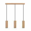 Suspension Chuquis LED Écru, Noir, 3 lumières