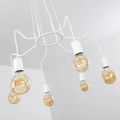 Suspension Cuyama Blanc, 6 lumières