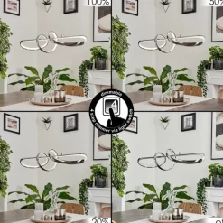 Suspension Dauntey LED Nickel mat, 1 lumière