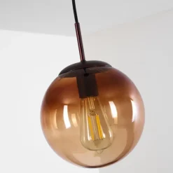 Suspension Degevos Brun, 1 lumière