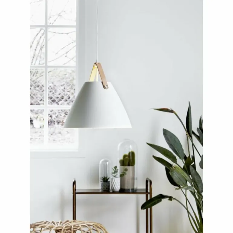 Suspension Design For The People by Nordlux STRAP36 Blanc, 1 lumière