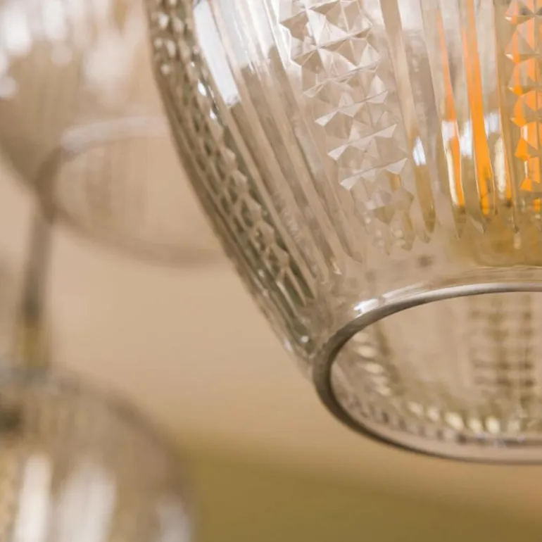 Suspension Diamond Anthracite, 5 lumières