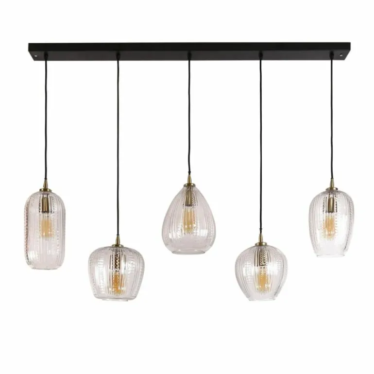 Suspension Diamond Anthracite, 5 lumières