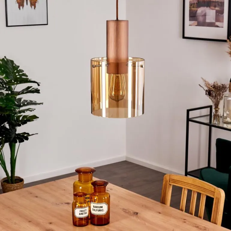 Suspension Dodoma Cuivre, 1 lumière