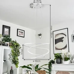 Suspension Donebas LED Blanc, 1 lumière