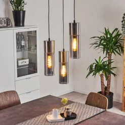 Suspension Dulcita Nickel mat, 3 lumières