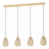 Suspension EGLO ALOBRASE Laiton, 4 lumières