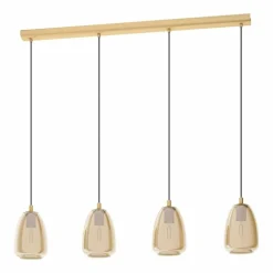 Suspension EGLO ALOBRASE Laiton, 4 lumières