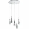 Suspension Eglo BOLANOS LED Chrome, 5 lumières