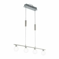 Suspension Eglo BORRIOL LED Nickel mat, 4 lumières