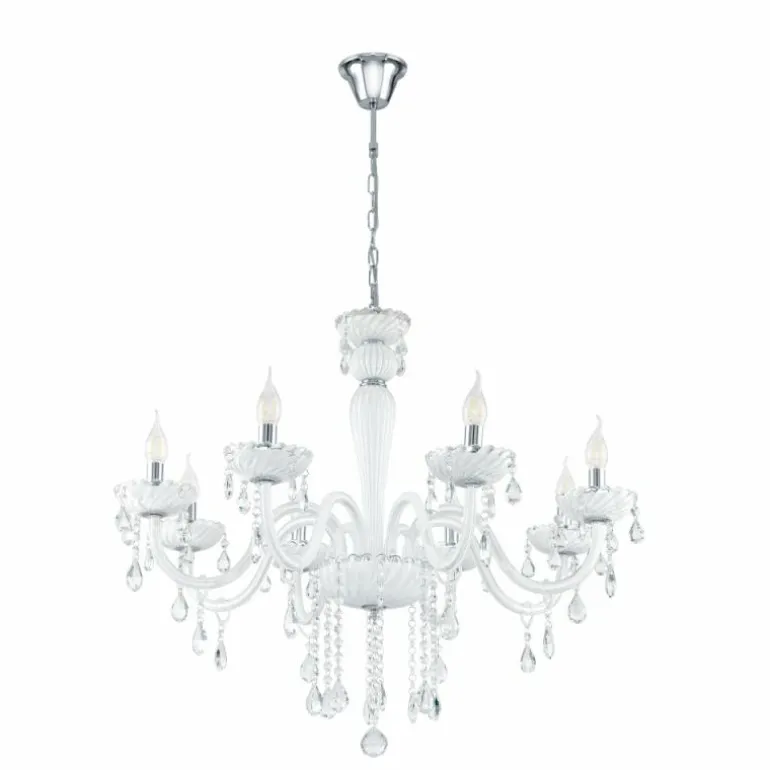 Suspension Eglo CARPENTO Chrome, 8 lumières