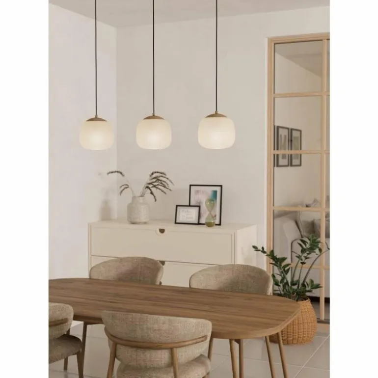 Suspension Eglo COMINIO Taupe, 3 lumières