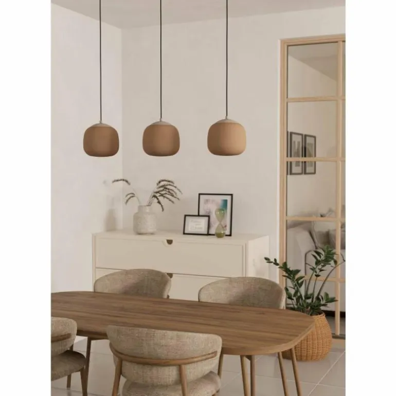Suspension Eglo COMINIO Taupe, 3 lumières