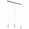 Suspension Eglo FABIANA 1 LED Chrome, 3 lumières