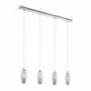 Suspension Eglo FARSALA LED Nickel mat, 4 lumières