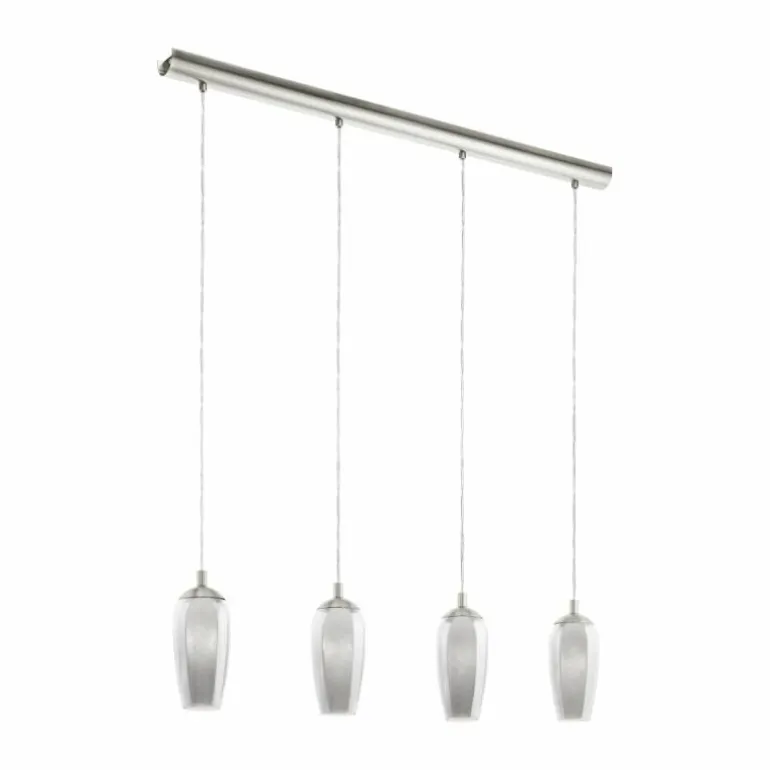 Suspension Eglo FARSALA LED Nickel mat, 4 lumières