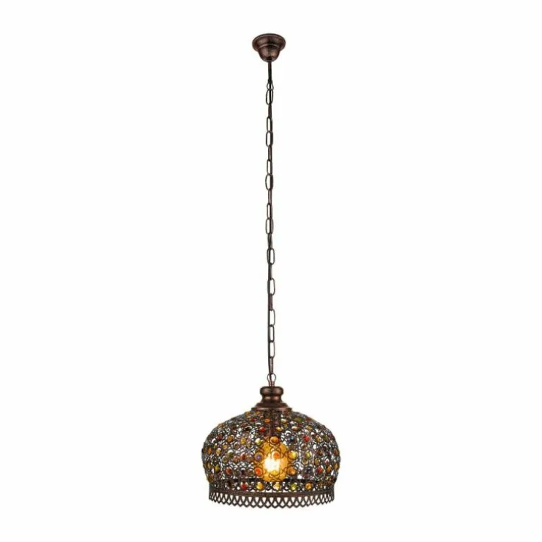 Suspension Eglo JADIDA Brun foncé, Cuivre, 1 lumière