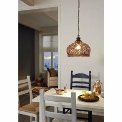 Suspension Eglo JADIDA Brun foncé, Cuivre, 1 lumière