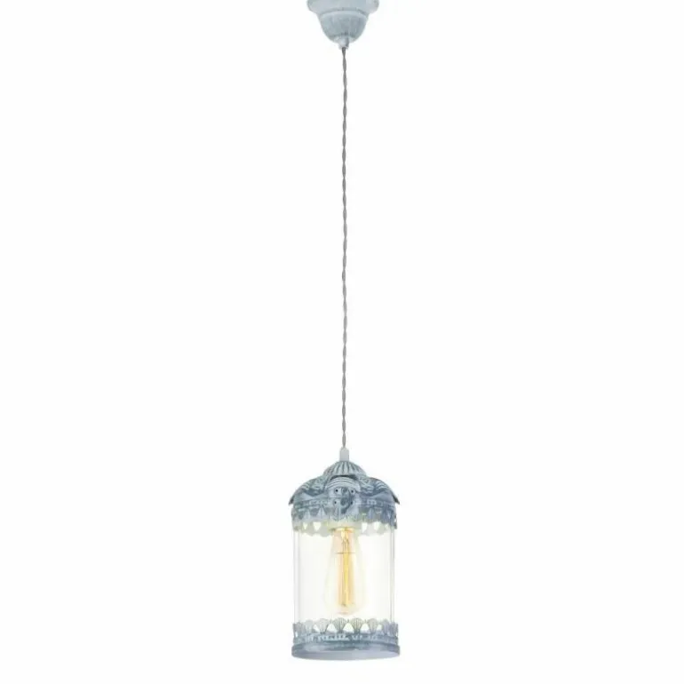 Suspension Eglo LANGHAM Bleu, Gris, 1 lumière