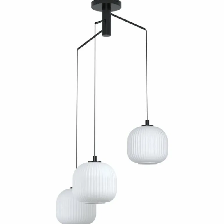 Suspension Eglo MANTUNALLE Noir, 3 lumières