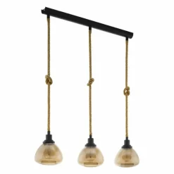 Suspension EGLO RAMPSIDE Brun, Noir, 3 lumières