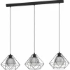 Suspension Eglo VERNHAM Noir, 3 lumières