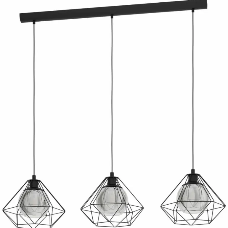 Suspension Eglo VERNHAM Noir, 3 lumières