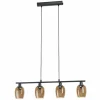 Suspension Eglo ZABALEA Noir, 4 lumières