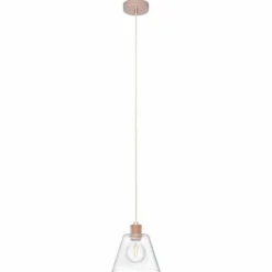 Suspension Eglo-Leuchten COPLEY Or rose, 1 lumière