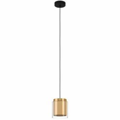 Suspension Eglo-Leuchten LAGUNITAS Or, Laiton, Noir, 1 lumière