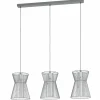 Suspension Eglo-Leuchten MASETA Noir, 3 lumières
