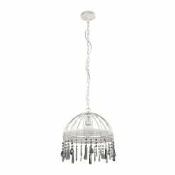 Suspension Eglo-Leuchten STEELEVILLE Noir, Transparent, 1 lumière